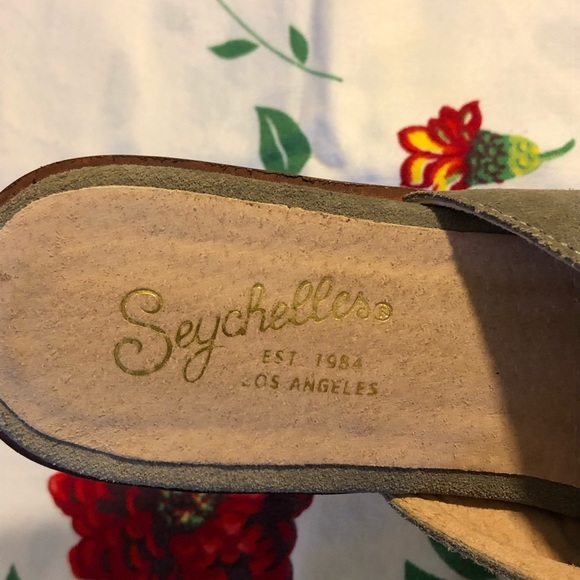 Green/Gray Seychelles Mules - Picture 2 of 8